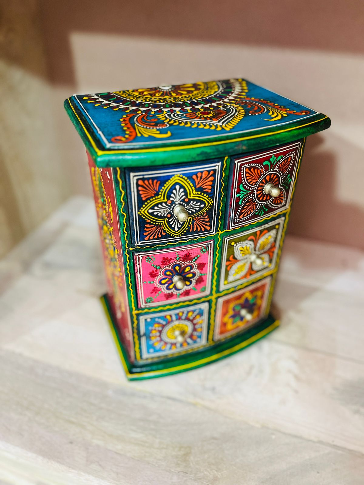 6 Drawer Jeweller/Storage Box – Vertical