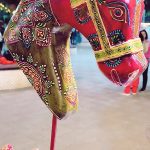 Horsehead with stand Red