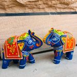 Elephant Up Tusk Blue