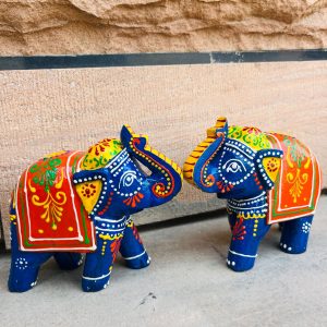 Elephant Up Tusk Blue