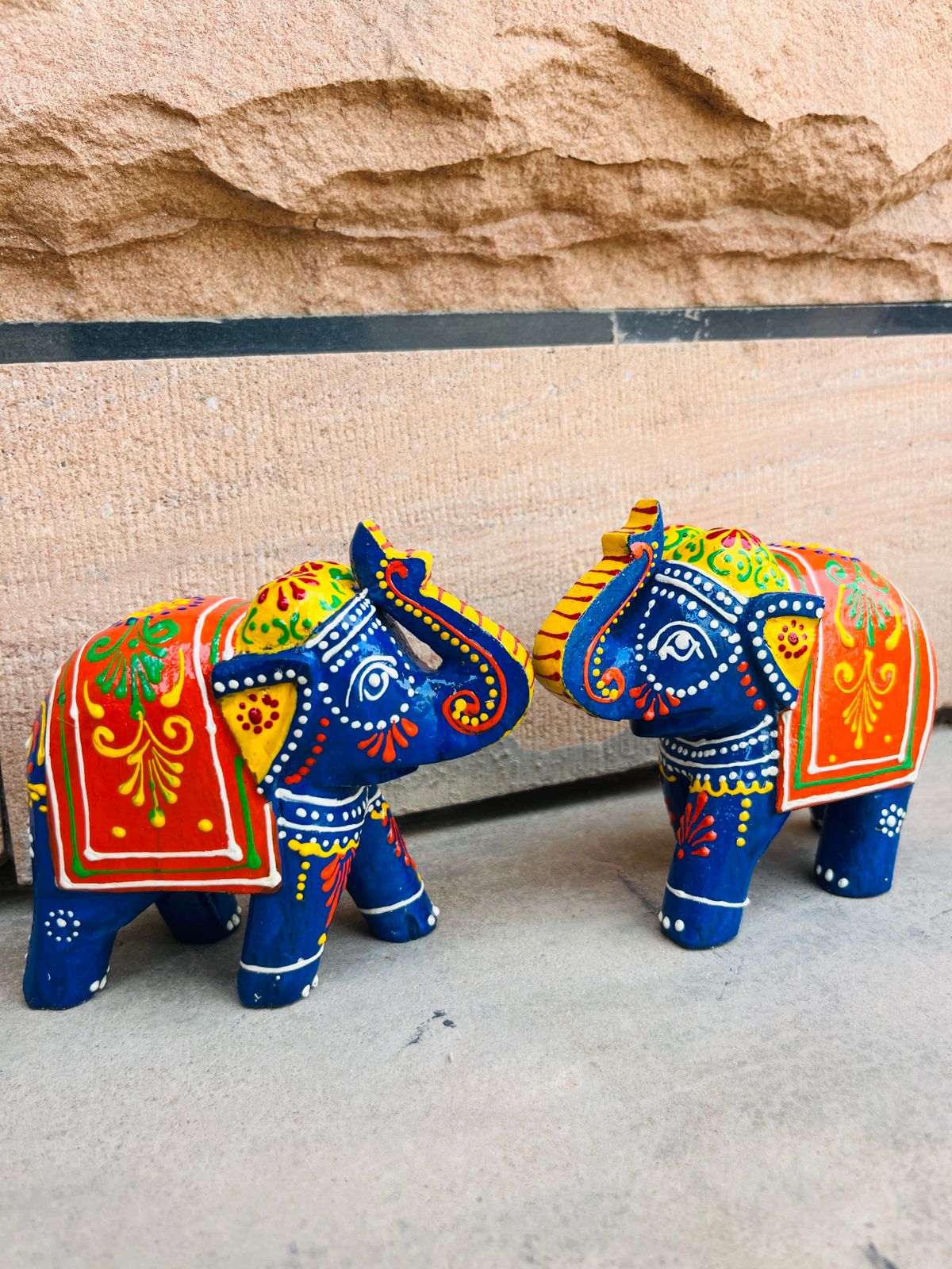 Elephant Up Tusk Blue