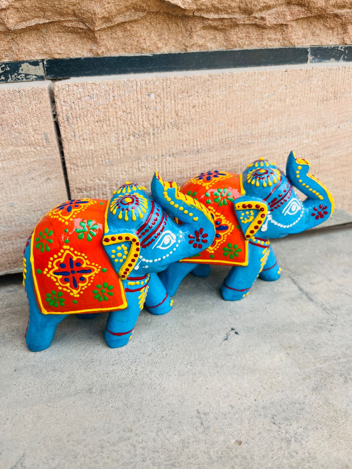 Elephant Up Tusk Light Blue