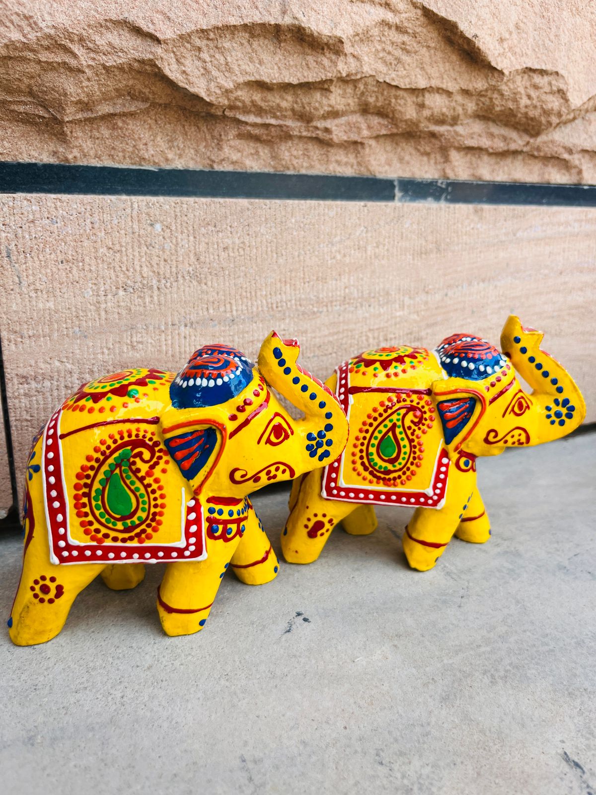 Elephant Up Tusk Yellow