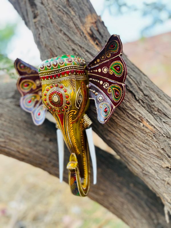 Wall Hanging Elephants Olive - Mastard