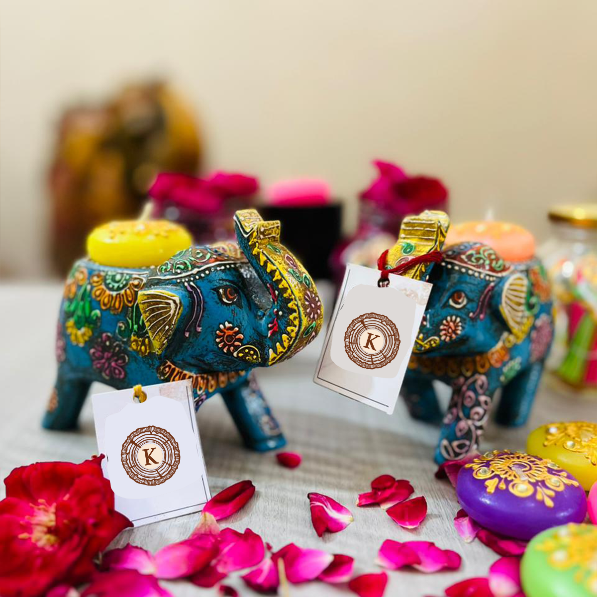 Candle Elephant – Blue
