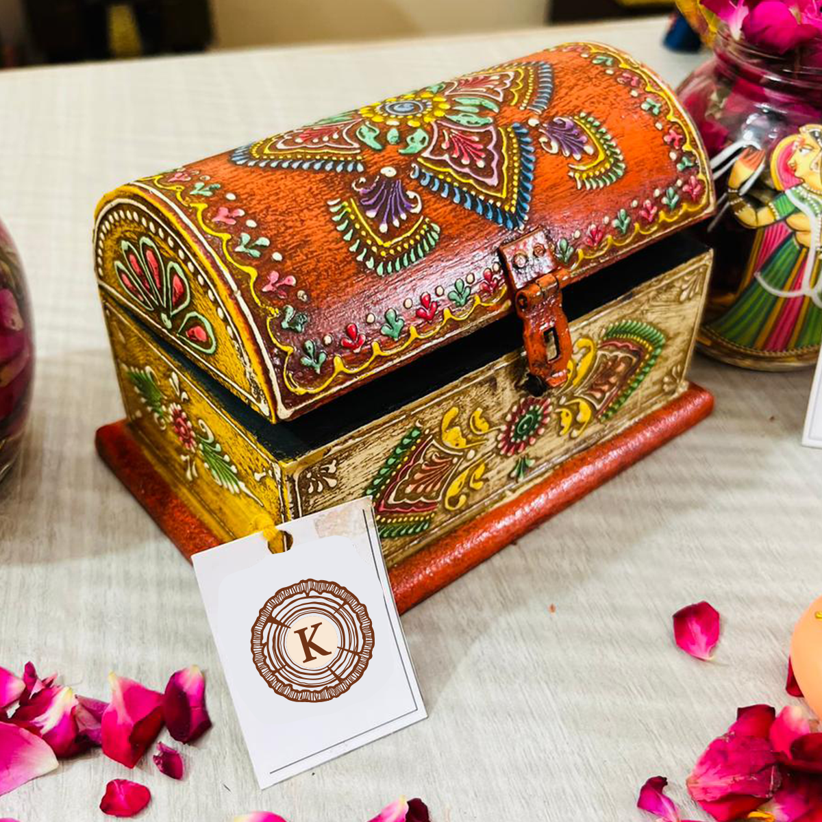 Storage Box - Half Round -Orange